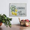 Funny Retro Vintage Sign Country Home Decor Lemons Themed Wall Art Perfect for Kitchen Bar Dining Room Unique Humor Decor Piece