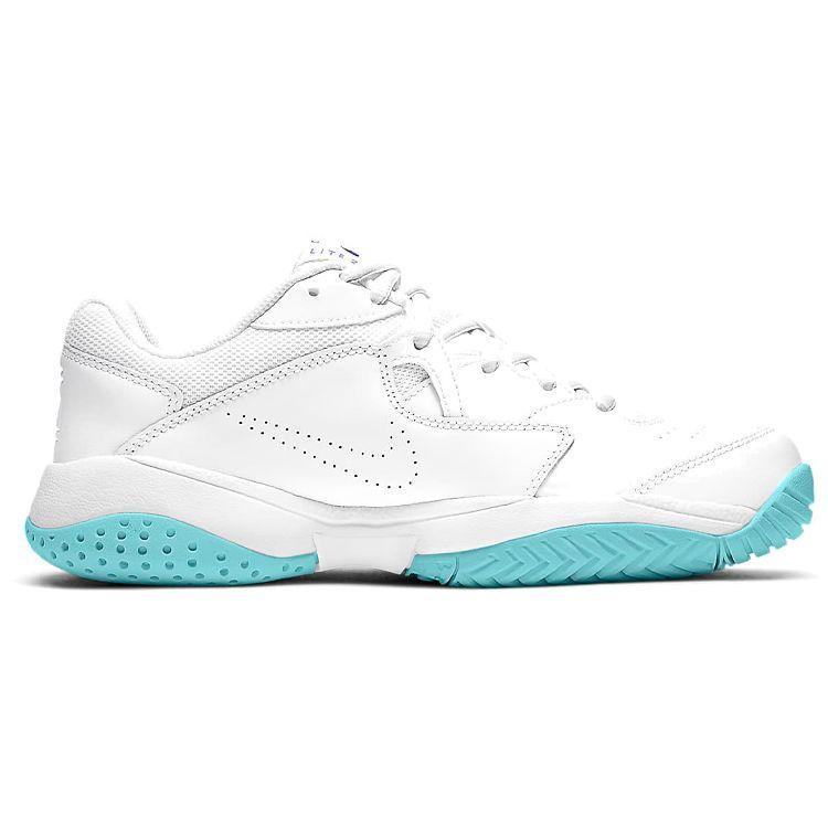 Nike Court Lite 2 Classic Удобная Амортизация Нескользящая Прочная Низкий Верх Теннисные Кроссовки Женские кроссовки Белый Синий Фиолетовый AR8838-124