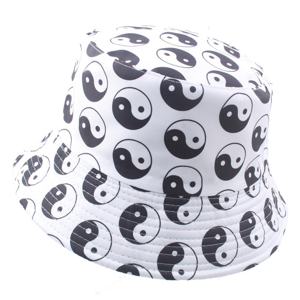Reversible Tie-Dye Bucket Hat with 3D Graffiti Print for Women - Autumn Style Sun Hat