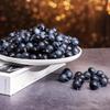 Crafare 60Pcs Artificial Blueberries - Lifelike 0.6" Frosted Fake Blueberry, Fake Fruit for Store Displays, Cake Shops, Vase Fillers & Photography