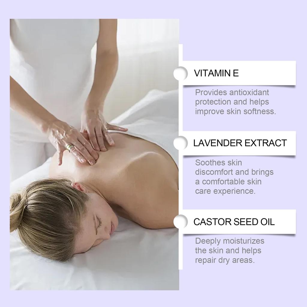 Лавандовое питательное масло для тела увлажняющее массажное масло успокаивающее мышцы деликатные поры натуральное сывороточное масло ароматерапия 50 мл