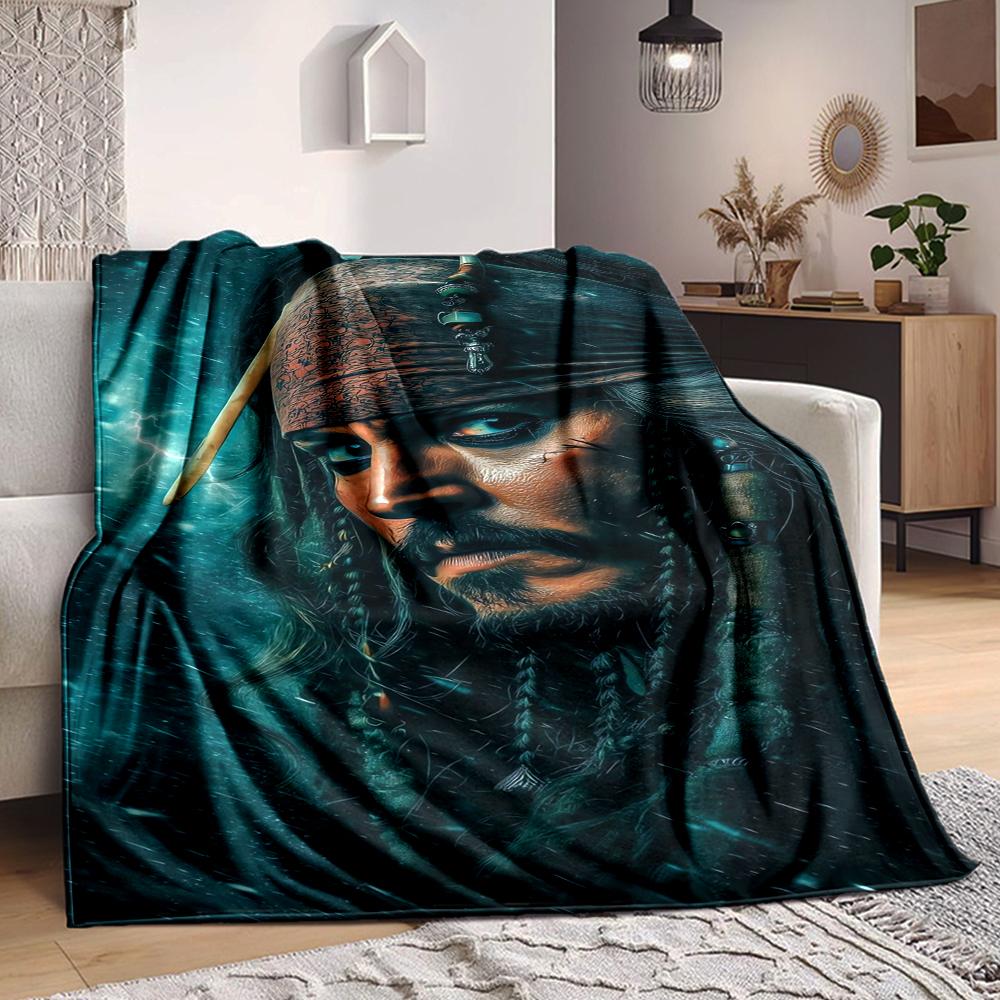 1Pc Pirate'S Sea Adventure Blanket Soft And Comfortable Casual Warm Camping Travel Christmas Halloween Xmas Gift M92828