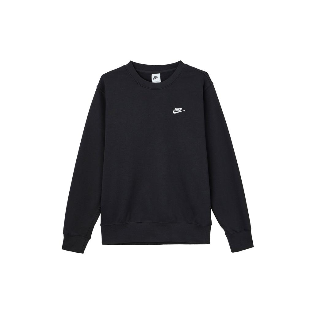 Nike Клубный Повседневный Простой Свитшот-пуловер с круглым вырезом для мужчин, черный FN3889010
