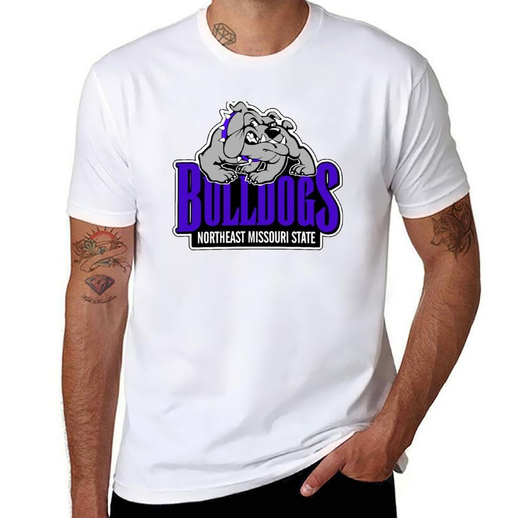 Vintage Northeast Missouri State Bulldogs Logo Tshirt Cotton T Shirts Unisex 100 Cotton T Shirts High Quality Tshirt