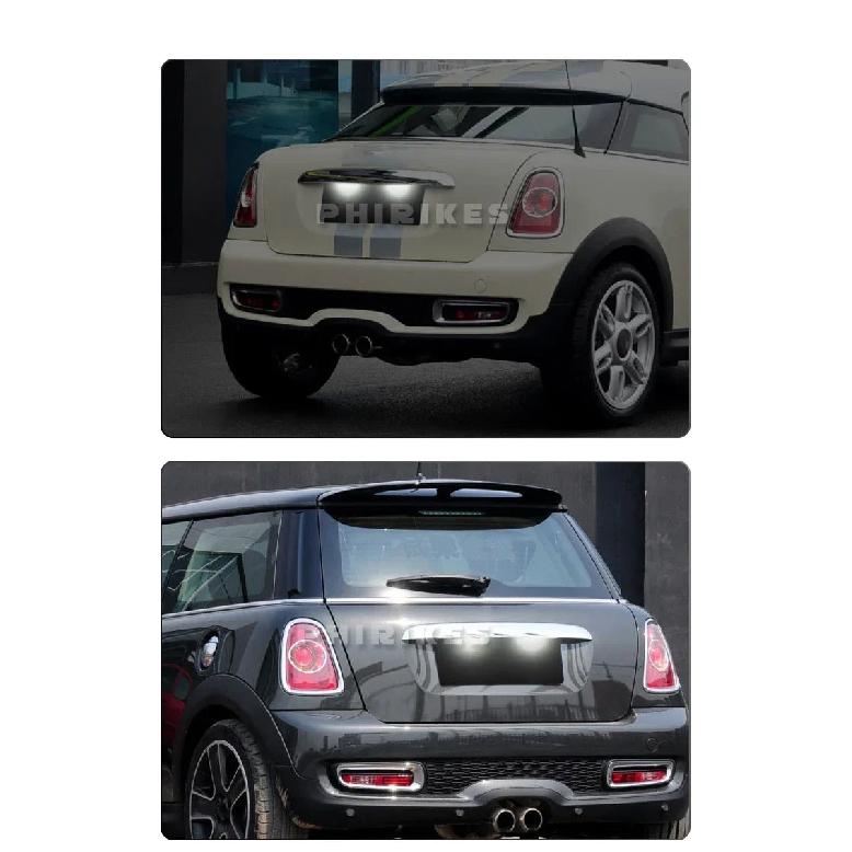 Для Mini Cooper R56 R57 R58 R59 R50 R52 R53 Светодиодная подсветка номерного знака 2 шт. Белая лампа номерного знака автомобиля Без ошибок OEM#:51132756227