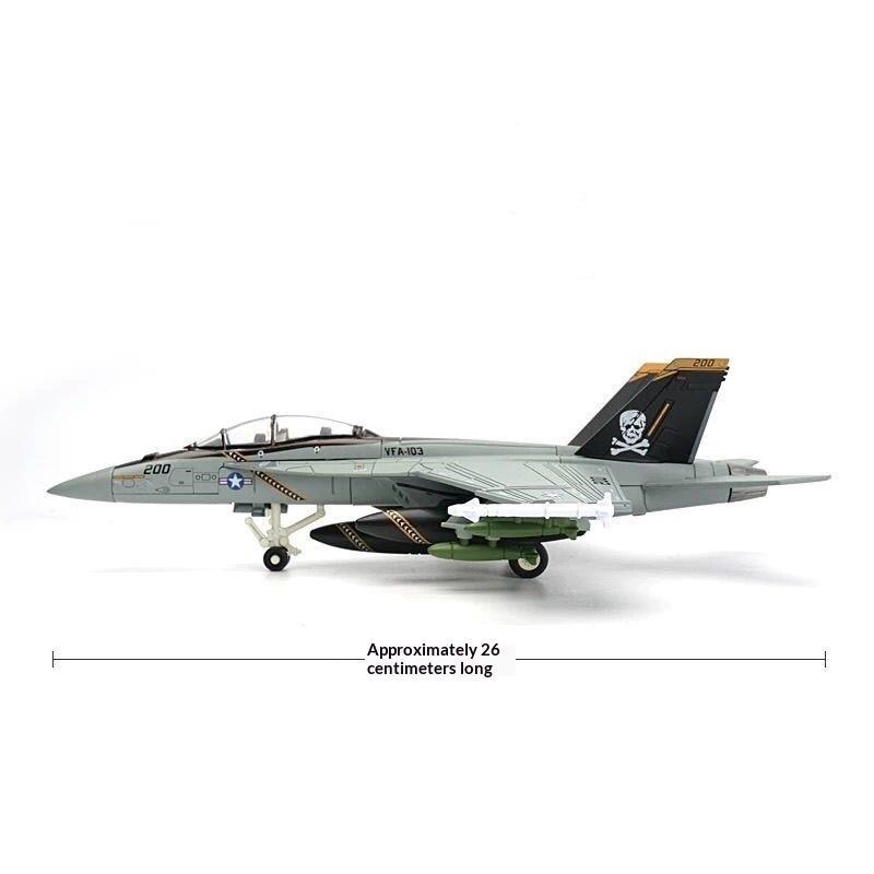 1:Модель самолета F/A-18F Grumman Tomcat в масштабе 1:72 VF103 Super Hornet для украшения офисного стола