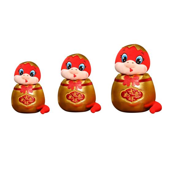 Змея плюшевая 2025 год змеи плюшевая игрушка в китайском стиле мягкая игрушка