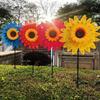 Много стилей Вращающийся подсолнух на колышке Стоящий Цветок-вертушка для газона Декор для вечеринки на открытом воздухе Пикника