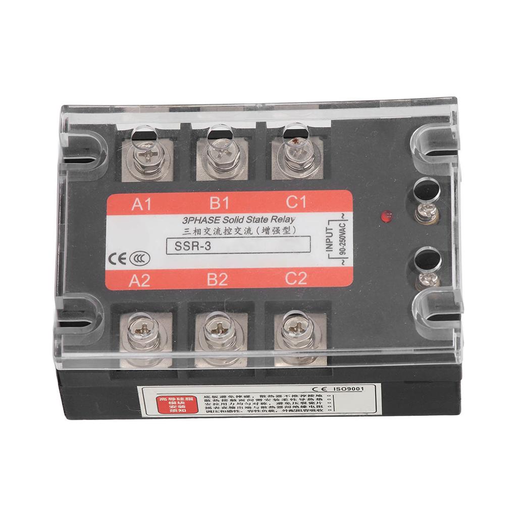 3-фазное твердотельное реле 120A A48120 полностью изолированное линейное компенсационное реле переменного тока в переменный ток SSR 480V