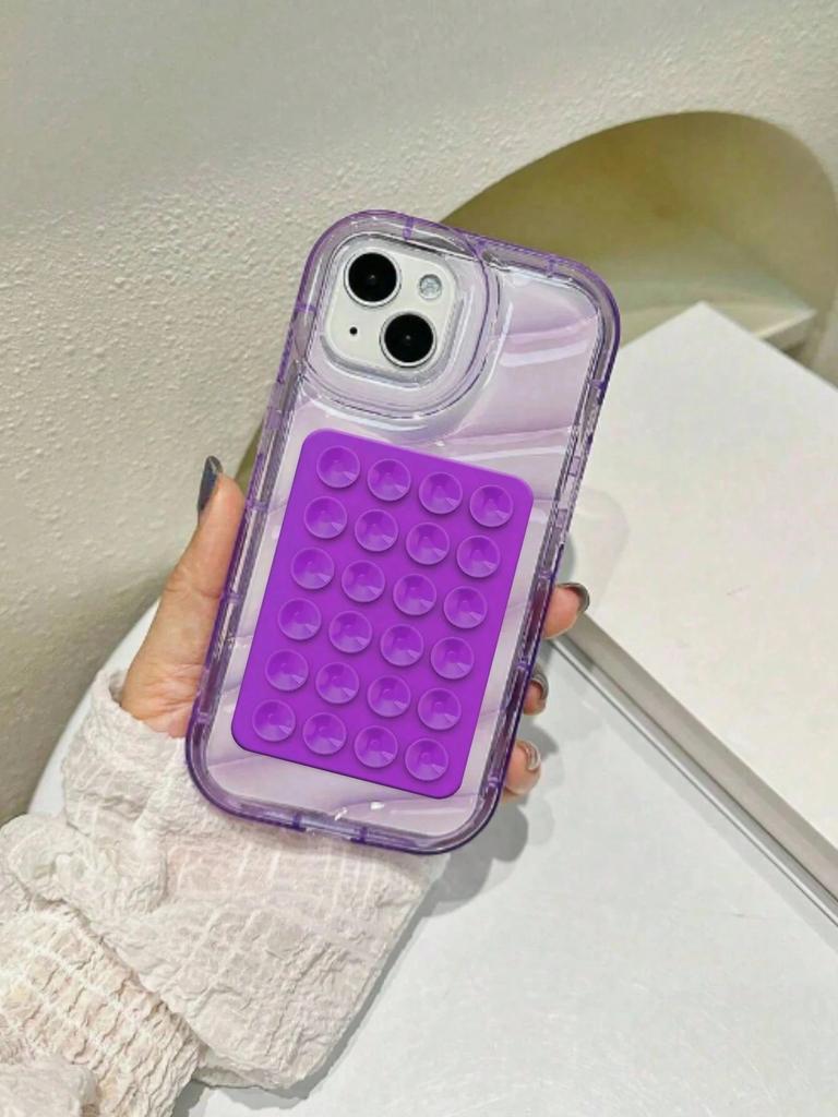 Силиконовый держатель для телефона на присоске, держатель для мобильного телефона без рук, незаменимый аксессуар для путешествий на самолете, совместимый с любым смартфоном