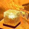 Desidiya Акриловый Романтический Ночник-Проектор с Эффектом Океанской Волны, 3D Кристальная Настольная Лампа с Эффектом Водной Волны с Пультом Дистанционного Управления (Батарея в комплект не входит)