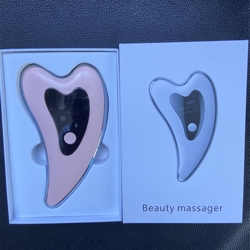 Микротоковая интродьюсера для лица, многофункциональное интеллектуальное косметическое устройство, инструмент для лимфатической очистки и соскабливания лица, белый цвет