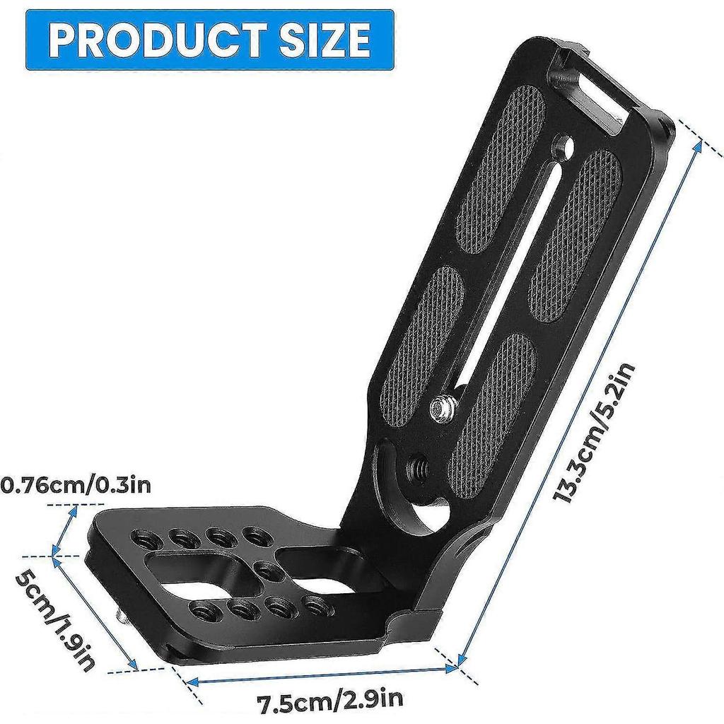 Dslr Camera L Bracket Vertical Horizontal Switching Tripod Quick Release Plate For Canon Nikon Sony Dji Osmo Ronin Zhiyun Stabilizer