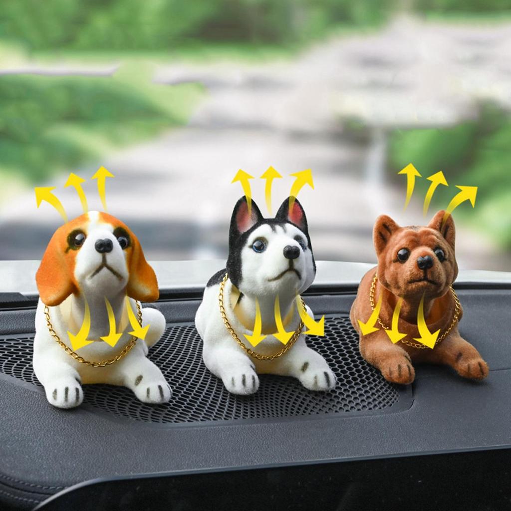 Милая собака с качающейся головой, щенок, кивающая собака для украшения приборной панели автомобиля 