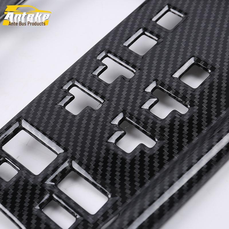 GS5 Gear Shift Trim Bright Ring & Anti-Scratch Sticker for Center Console Cup Holder