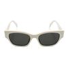 Celine Monochrome Irregular Shape Sunglasses Women sunglasses White CL40197U-25A