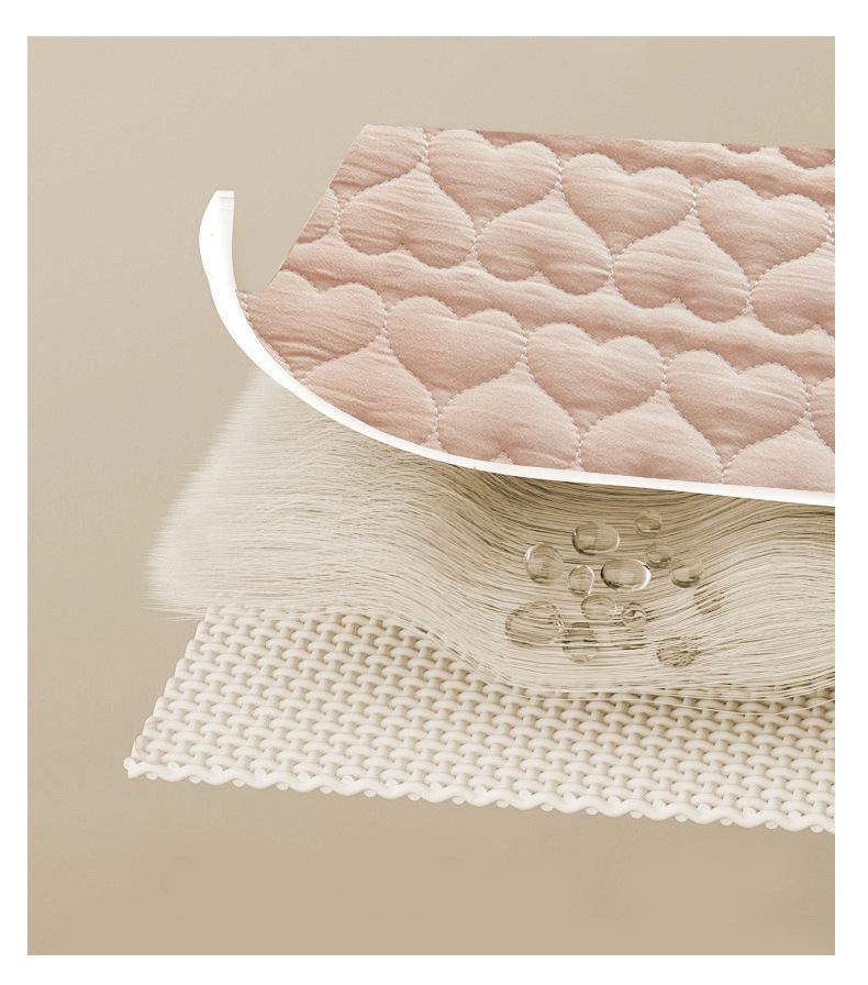 Soybean Cotton Waterproof Bed Sheet - Love Style, Mattress Protector Compatible with Simmons.