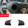 Car Styling ABS Carbon Fiber Texture Steering Wheel Cover Trim For VW Golf 6 MK6 Passat B7 Sharan Polo Jetta Tiguan Caddy Touran