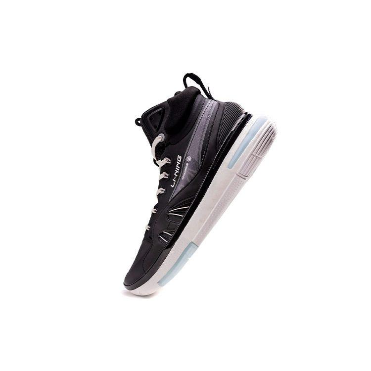 Li Ning 937 Износостойкие Нескользящие Высокие Винтажные Баскетбольные Кроссовки Мужские Черные ABAR009-5