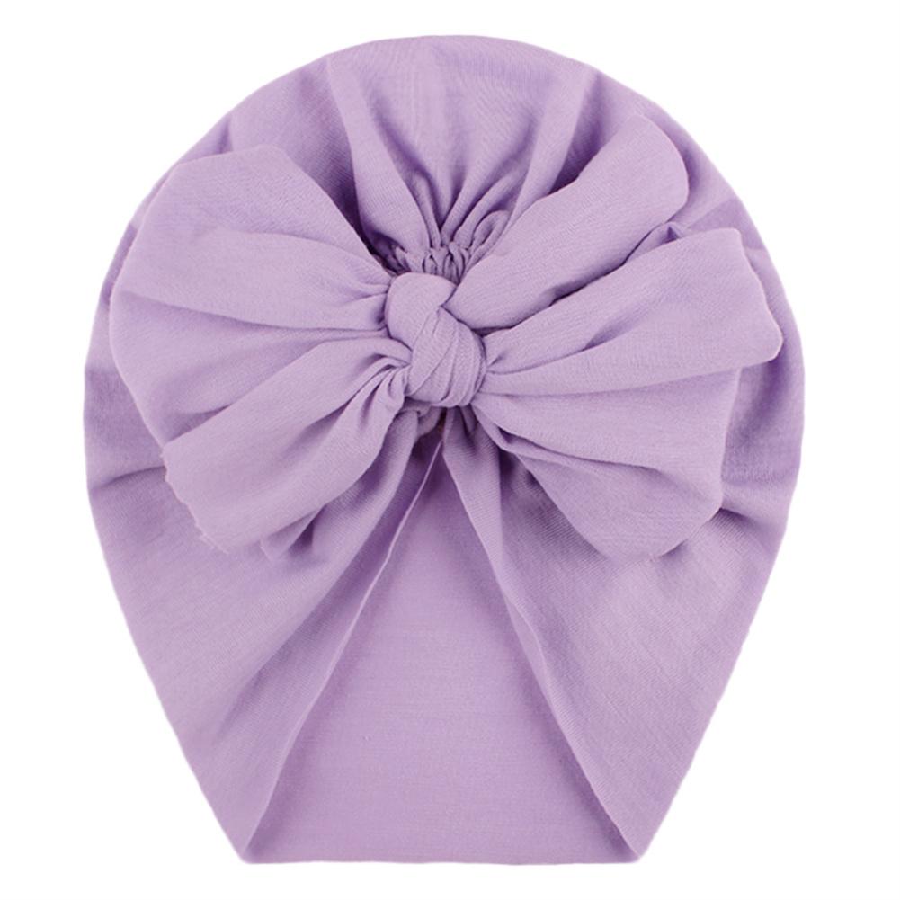 Cotton Baby Hat Solid Color Big Bow Baby Girls Beanie Cap Toddler Kids Baby Boy Headwrap Caps Accessories