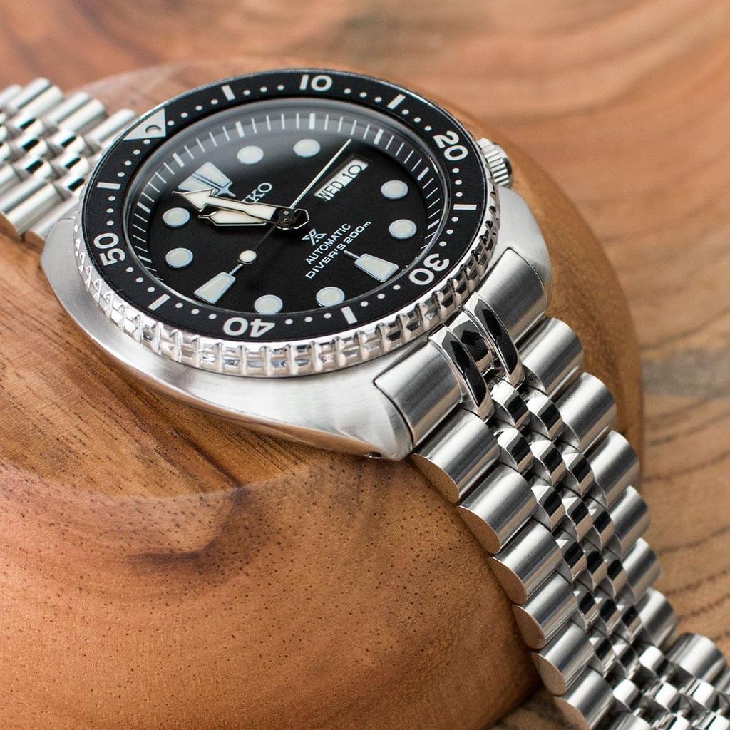 22 мм металлический ремешок для часов из нержавеющей стали Jubilee Bracelet для Seiko Prospex Turtle