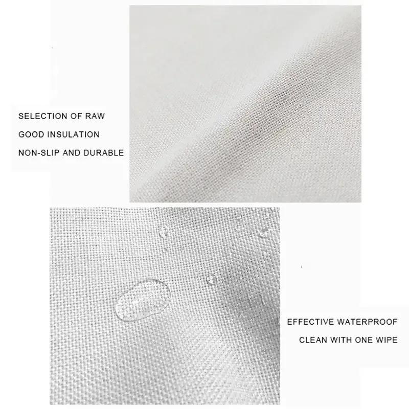 Christmas Linen Placemat Table Coffee Mat Red Nose Reindeer Snowflake Merry Xmas HO! Holly Leaf Ball Plaid Decorative Coasters