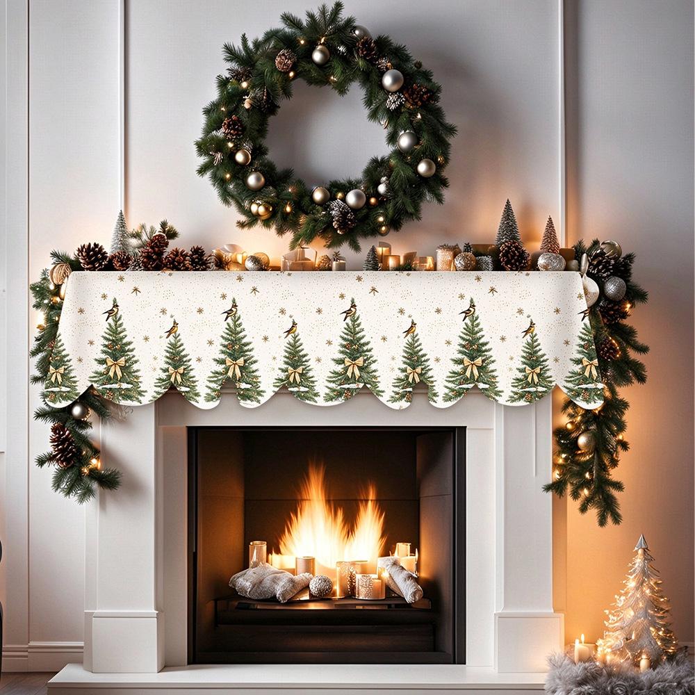 Christmas Snowman Fireplace Scarf Christmas Decorations for Home Xmas Living Room Ornament Navidad Natal New Year Decorations