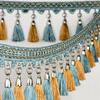 3M European Style Tassel Fringe Lace Edging Trim Curtain Lace Accessories Sewing Craft Ribbon Curtain Cushion Upholstery Decor