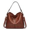 Single-shoulder Bag Retro Oil Leather Tote Bag Large-capacity Hand-held Shoulder Bag Crossbody Bag Versatile for Commuting