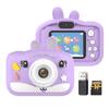 1080P Kids Digital Camera Digital Video Camera for Kids Dual Lens 2.0 Inch IPS Screen 8X Zoom