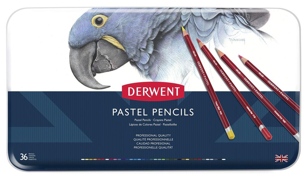 Derwent Pastel Colored Set Pencils, 36-Color (0700307)