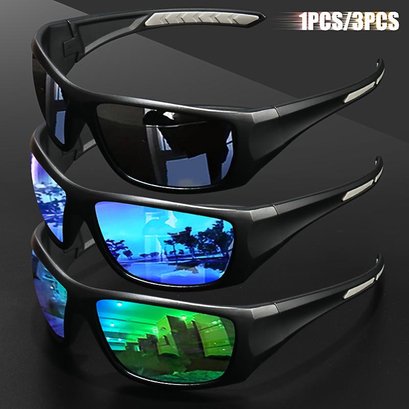 1pc/3pc Unisex Polarized Sports Sunglasses - Indestructible Frame UV400 Protection Ideal for Cycling Fishing Running 7