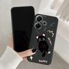 Мягкий силиконовый чехол с милым котом для Samsung A55 M35 S24 Xiaomi Redmi Note 13 Pro 13C 14 Poco C65 iPhone Huawei Honor 200 Realme 9 Camera Противоударный чехол