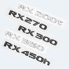 3D хромированная глянцевая черная ABS RX200t RX270 RX300 RX350 RX450h RX450hL гибридная эмблема для LEXUS багажник автомобиля задняя наклейка с логотипом