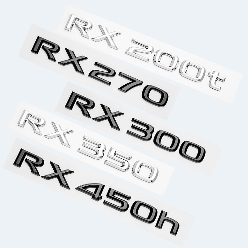 3D хромированная глянцевая черная ABS RX200t RX270 RX300 RX350 RX450h RX450hL гибридная эмблема для LEXUS багажник автомобиля задняя наклейка с логотипом