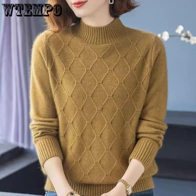 Женский вязаный свитер-пуловер для мам среднего возраста, осень/зима, свободный, удобный, женский свитер-топ