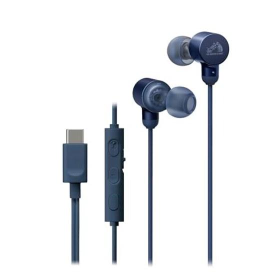 JVC Kenwood Victor HA-FR29UC-A Наушники с микрофоном, Высококачественные, Тип с чехлом для переноски, Внутриканальные, USB Type-C, 1.2 м, Синий