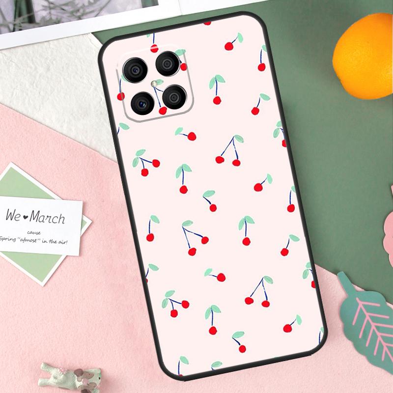 Милый коллаж из вишни Чехол для Honor X9b X8b X9a X8a X8 X9 X9c 50 70 90 Lite Honor 200 Pro Magic 7 5 6 Lite Обложка