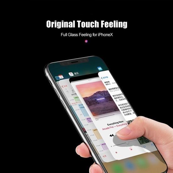 Ударопрочная 10D пленка из закаленного стекла для iPhone Xs/Xs Max/XR/X/6S/7 Plus/8