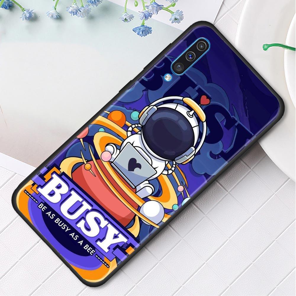 Милый мультяшный чехол Star Planet Astronaut для Samsung Galaxy A50 A70 A10 A20e A30 A40 A20s A10s A10e A80 A90 A60 A30s Phone Shell