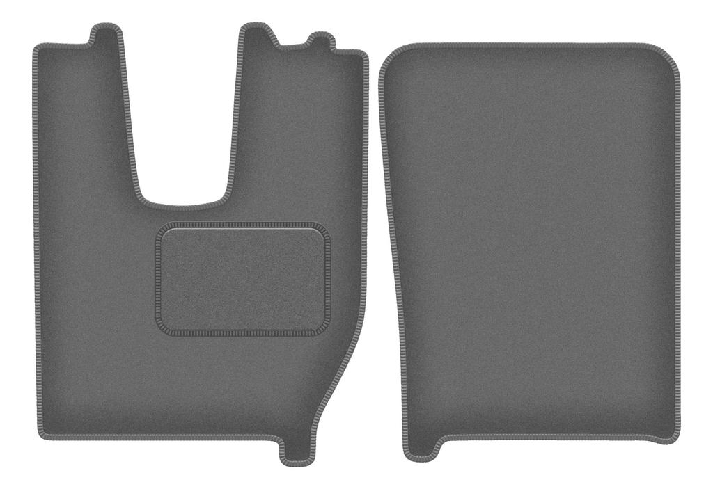 Velour graphite car mats for: Iveco S-WAY truck- (2019-)