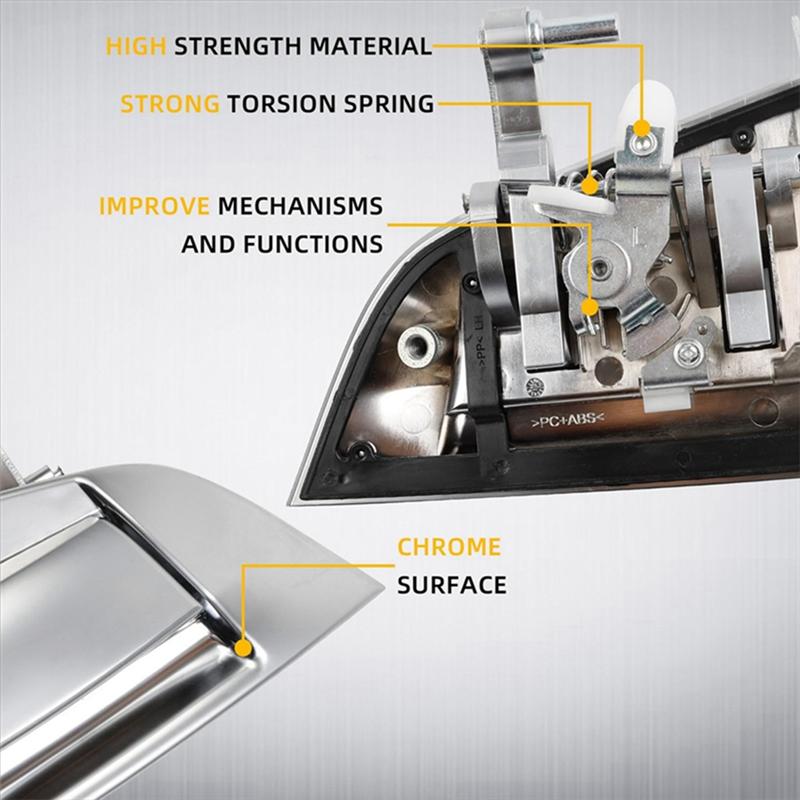 M64K-Car Front Exterior Door Handles For Nissan 370Z 2009-2018 Outer Door Handle