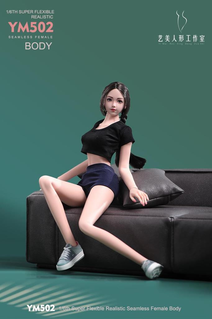 Игрушки Хобби Масштаб Фигурка YIMEI YM502 с физиологическими частями Моделирование Аниме Девушка Стройная Школьница Красивое Женское Тело Бесшовные
