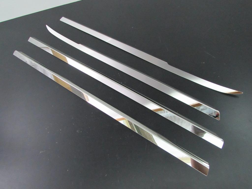 BRIGHTZ Finish Stainless Steel Plated Window Moulds for Toyota Vellfire Ultra-Mirror (4-Piece Set) 20/25 (ANH20W, ANH25W, GGH20W, GGH25W, ANH, GGH,