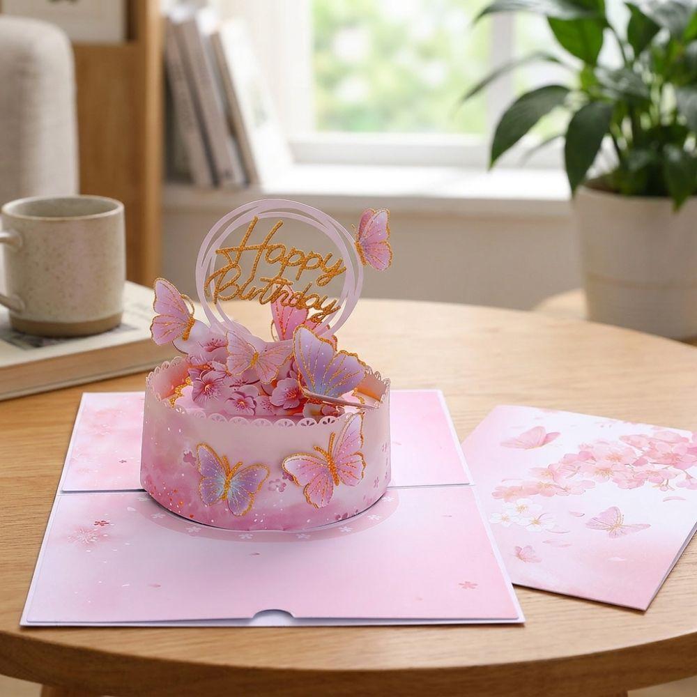 with Envelope Butterfly Birthday Card Stereo Card Thank You Card  Desktop Decoration