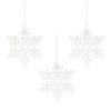 3Pcs/set DIY Christmas Transparent Snowflakes Acrylic Xmas Tree Ornaments  New Year