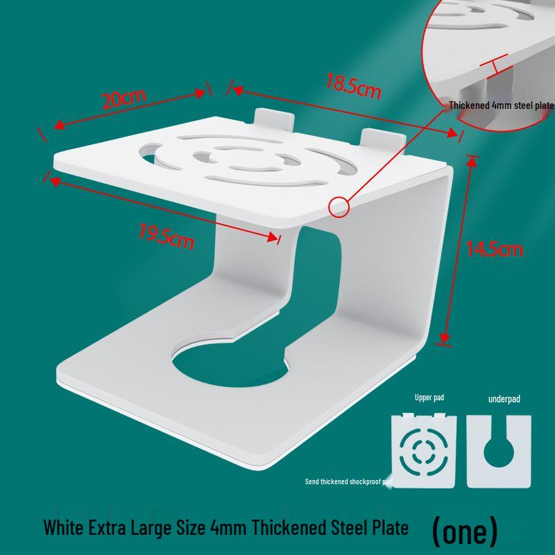 Height-Boosting Desktop Speaker Stand with Thick Steel Plate, Shockproof, Non-Slip Design