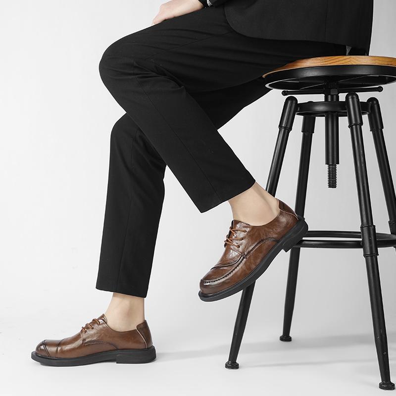 Брендовая мужская обувь из натуральной кожи, универсальные мужские кроссовки, модные мужские туфли-оксфорды, деловая обувь ручной работы