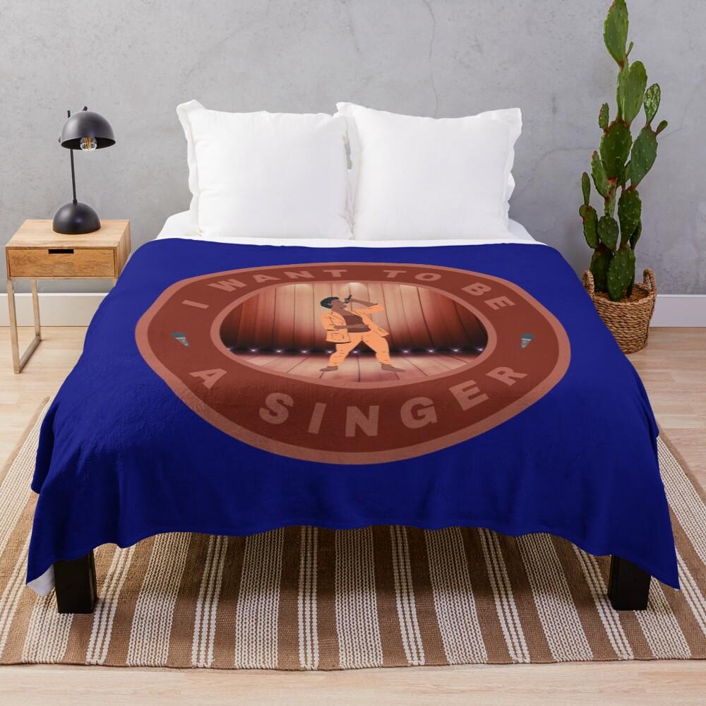 I want to be a singer alternate design Throw Blanket