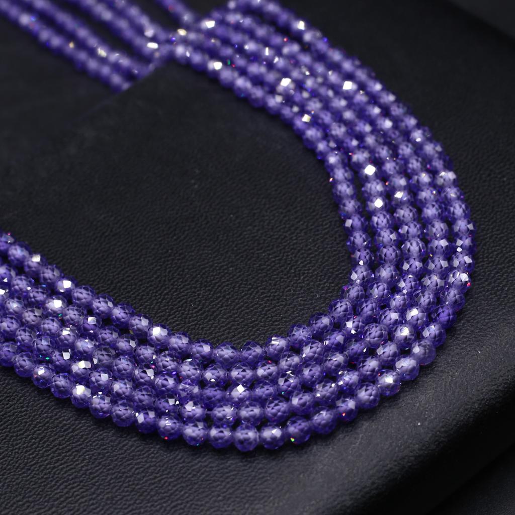 Натуральный камень граненые бусины циркон маленькие бусины 4 мм подвески для изготовления ювелирных изделий DIY ожерелье браслет серьги аксессуар